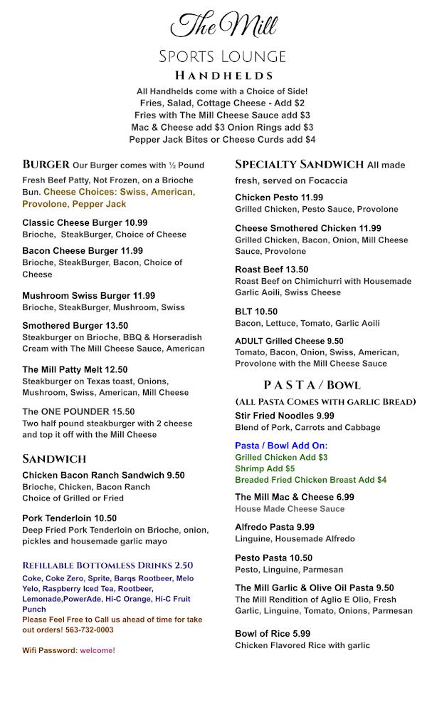 The Mill Sports Lounge Grilled Chicken Skewers